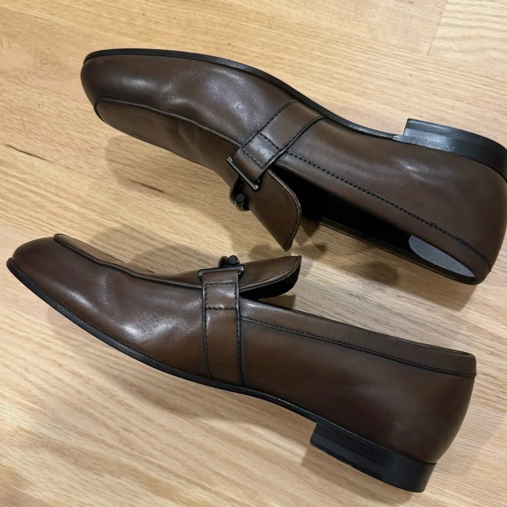TOD'S | Doppia Double  Leather Bit Loafer ~ Size 6.5 ( 40/41)
